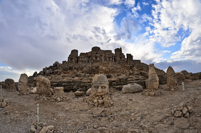 Las ruinas en Monte Nemrut