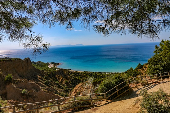 Acantilados de Arıburnu sobre Anzac Cove, en la península de Galípoli